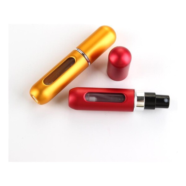 Frasco Mini Botella Recargable De Perfume Portátil X 5 Variante Color Dorado