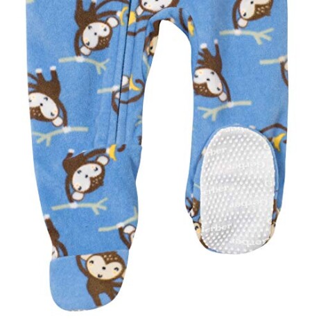 Enterito pijama polar con pie Monitos