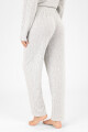 Pantalon rib grueso gris Gris