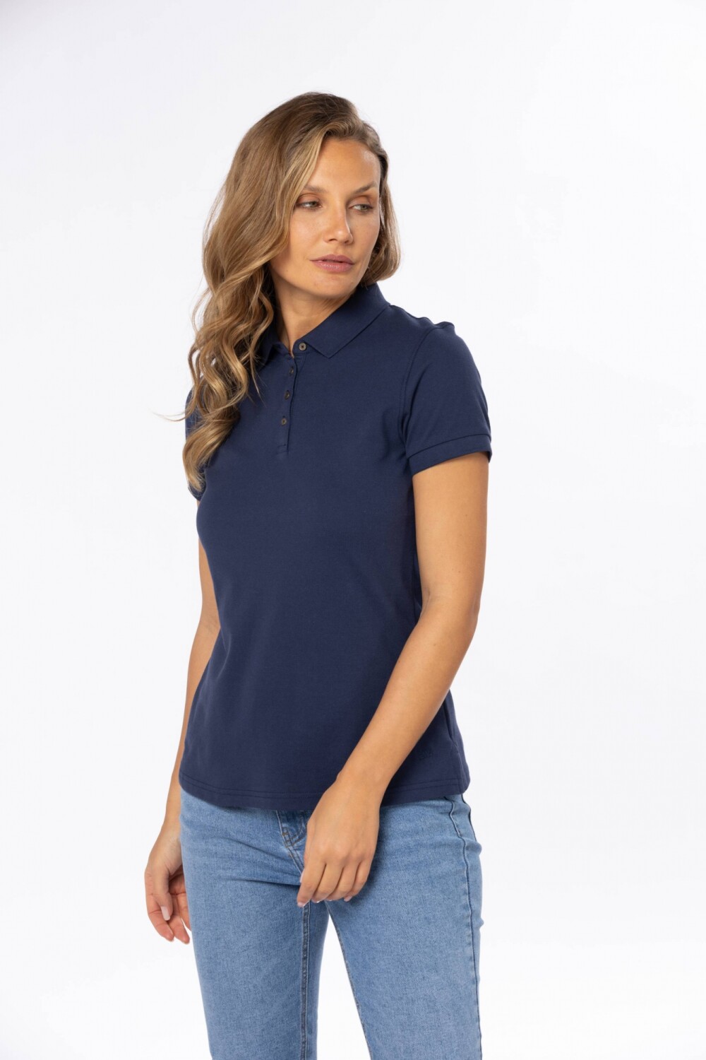 POLO PIQUE LISA Azul