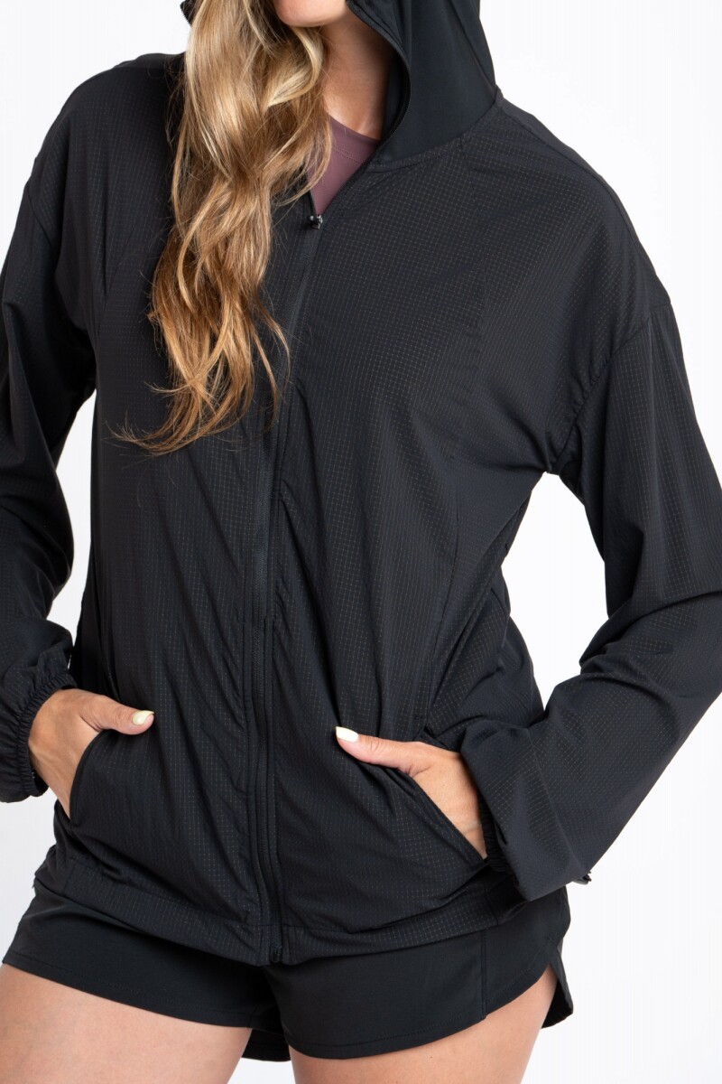 Campera Fitness Negro