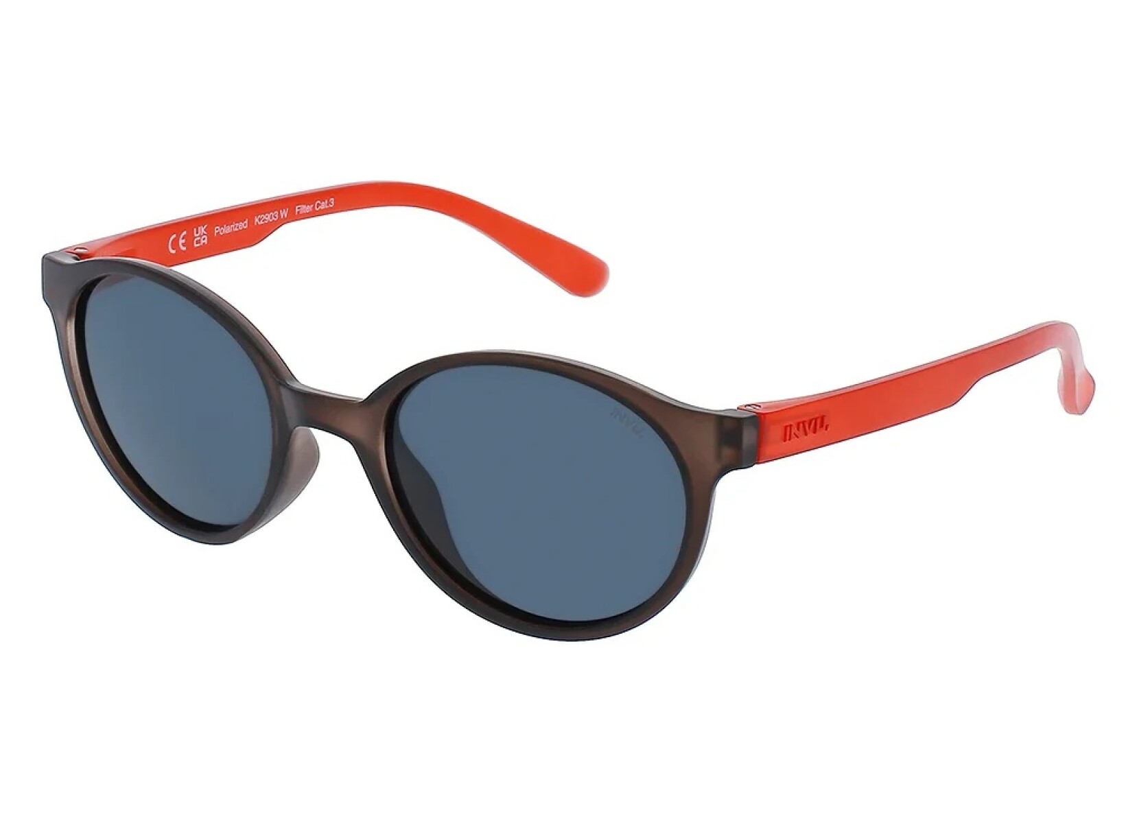INVU Kids K2903W Transp smoke/Frosty Red Polarized 