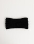 Vinchas Textiles Tejida Vincha Textil Con Nudo - Negro