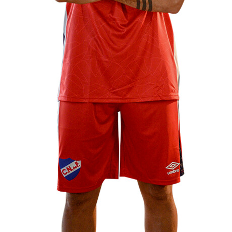 Bermuda Alt. Basket 2023 Nacional Hombre Rojo, Blanco, Azul Marino