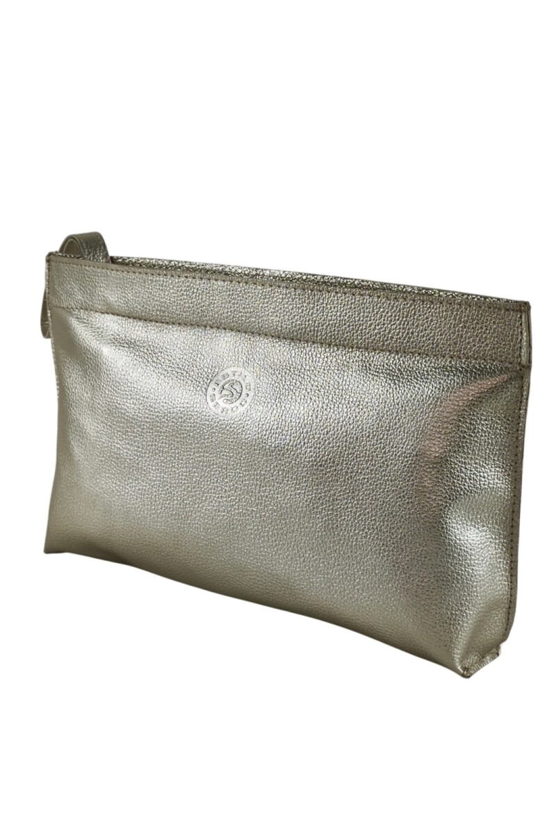 Sobre de mujer en cuero Champagne