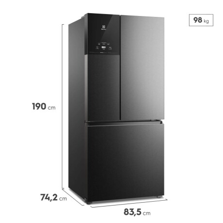 HELADERA ELECTROLUX 633-LITROS NEGRO IM8B