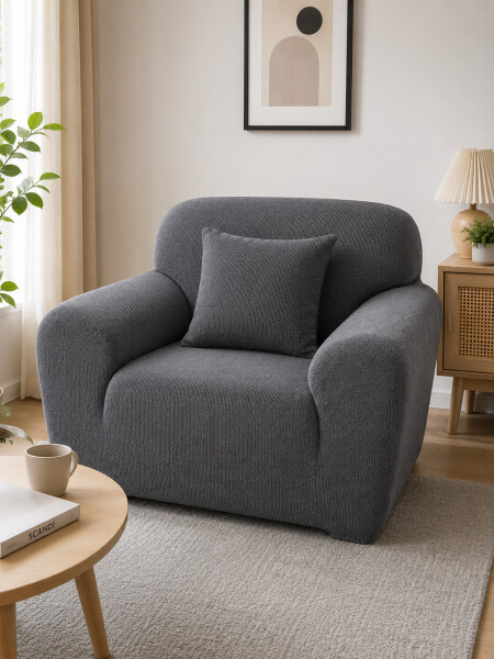 FUNDA PARA SOFA GRIS 1 CUERPO GRIS