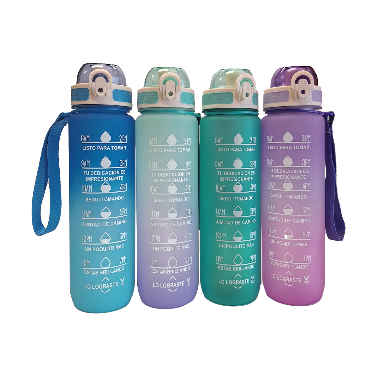 Promo 2 Botellas de Agua Motivacional 1 Litro 