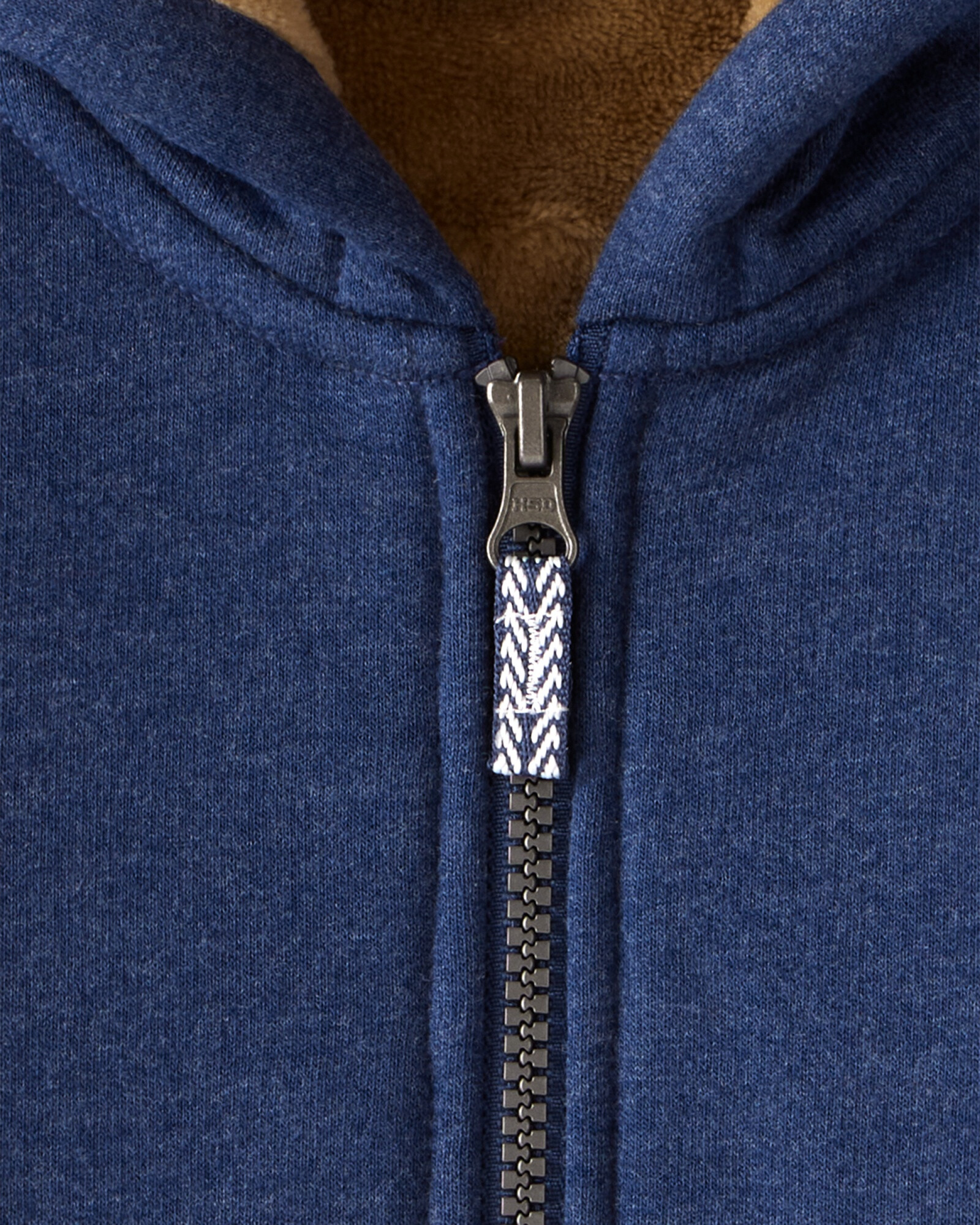 Campera de algodón con forro polar, azul marino. Talles 2-5T Campera de algodón con forro polar, azul marino. Talles 2-5T