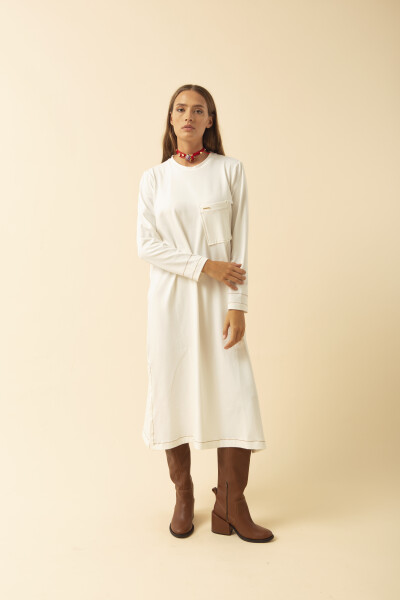 TSHIRT LONGA EXTRA Manteca