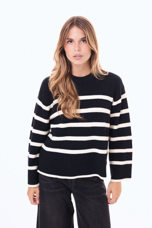 Buzo Tejido Noja Negro