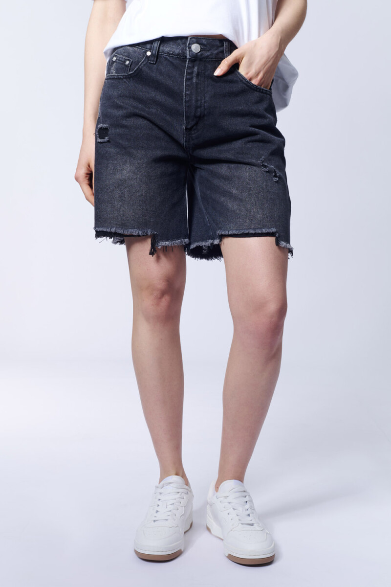 Bermuda jean Gris