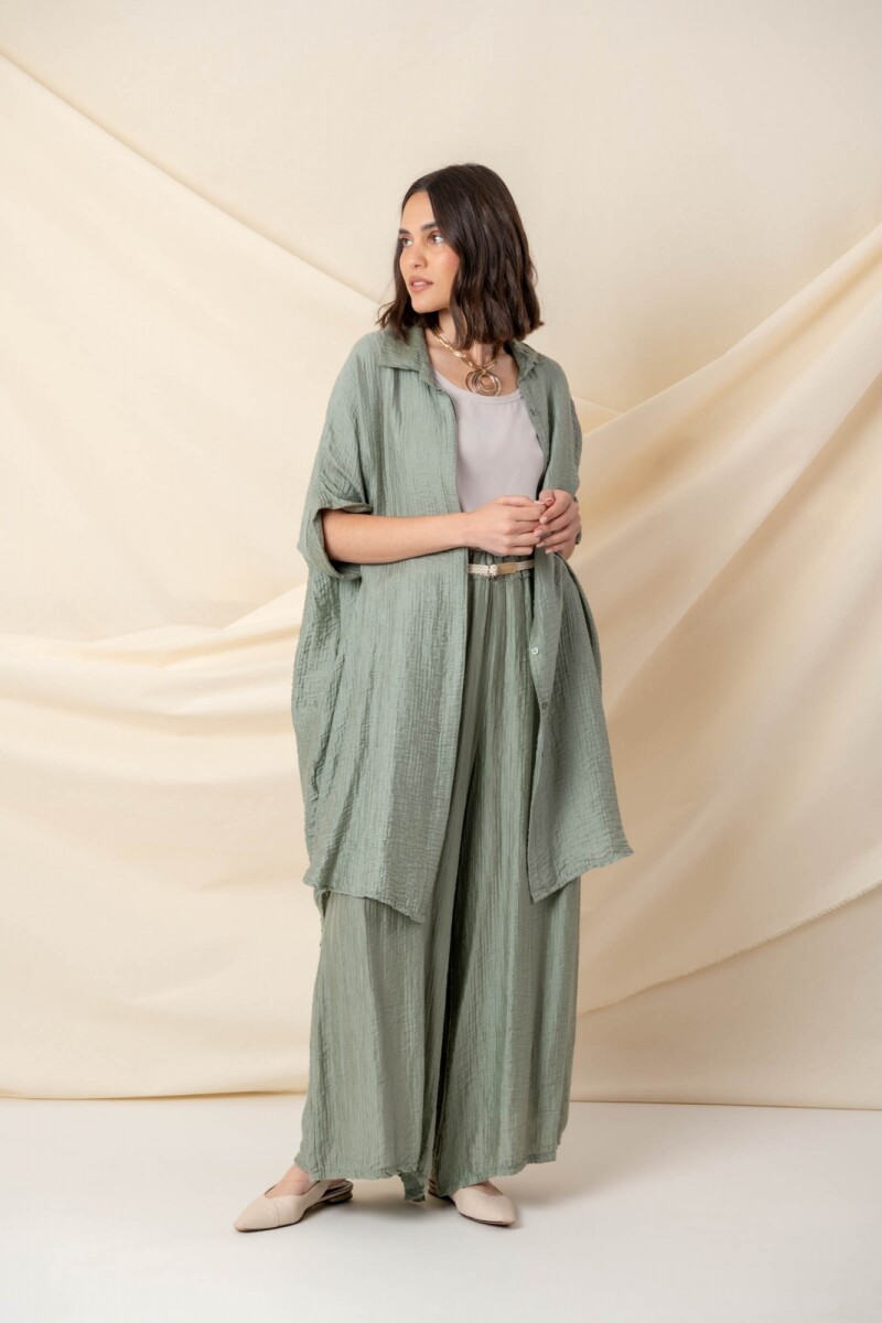 CAMISA AITNE - Verde seco 