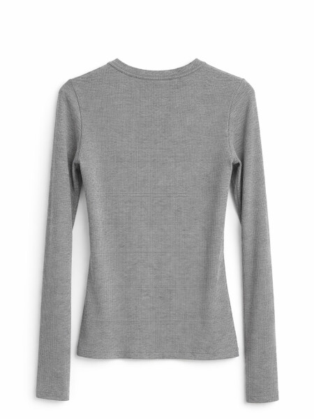 REMERA MELON GRIS OSCURO