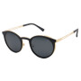 Lentes De Sol Alok Space Rave Redondo Polarizada Negro/Negro