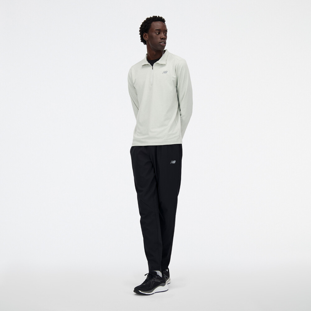 Casaca Running Space Dye 1/4 Zip Hombre Grey