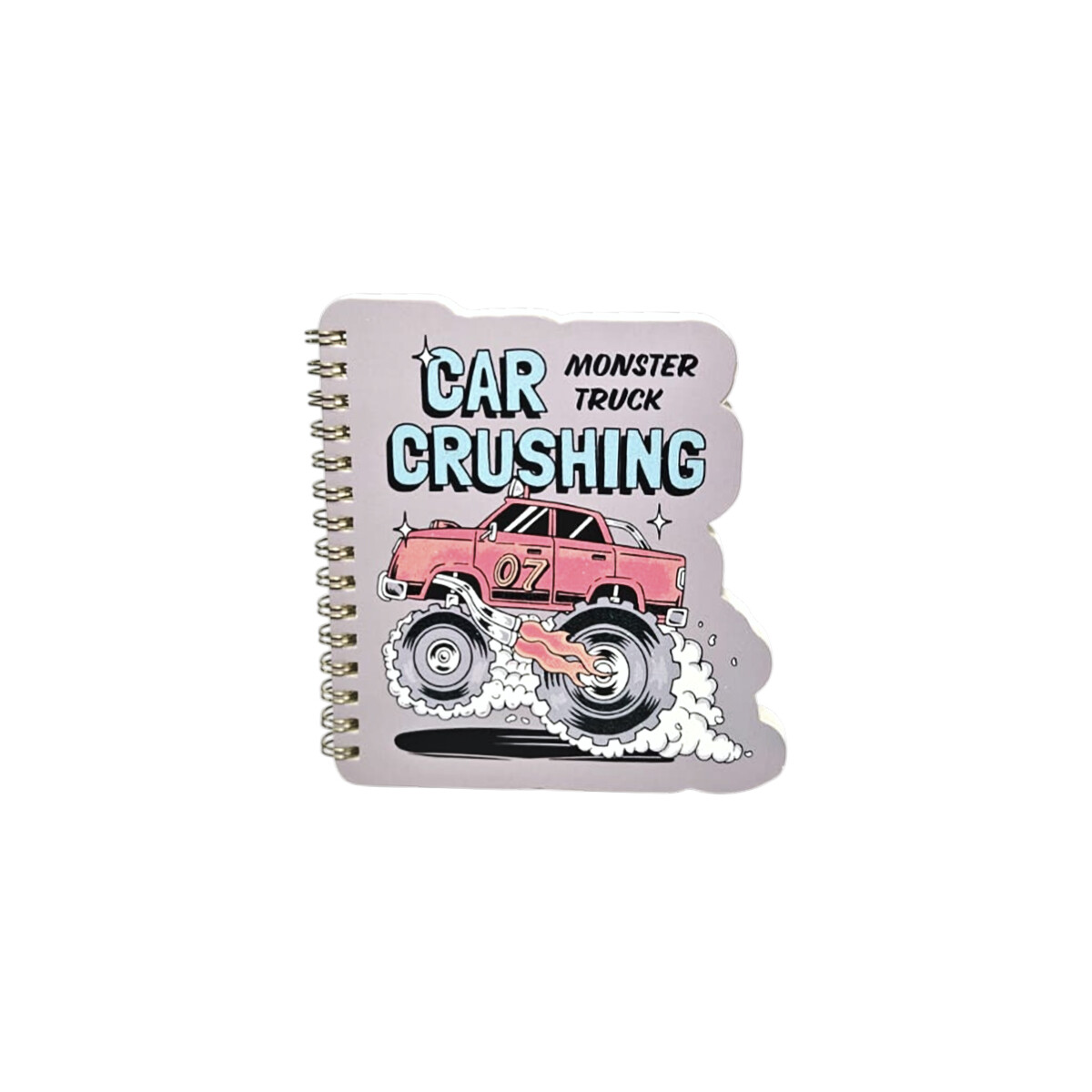 Cuaderno 13x18cm Monster Car - Gris 