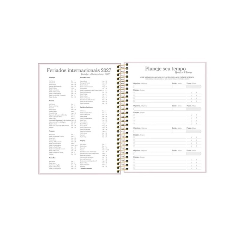 Agenda 2027 Tilibra Vainilla Diaria 17,7 x 24 cm AGENDA TILIBRA LE VANILLE 2027 DIARIA CON ESPIRAL