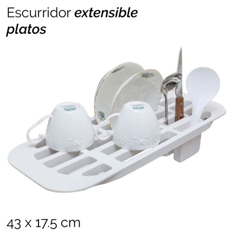 Escurridor Extensible Para Platos Sobre Pileta 43x17,5cm Escurridor Extensible Para Platos Sobre Pileta 43x17,5cm