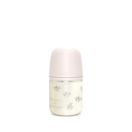 Mamadera Vidrio 120ml 0m+ poetry rosa