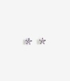 Aros Pasantes Cubic zirconia Plateado