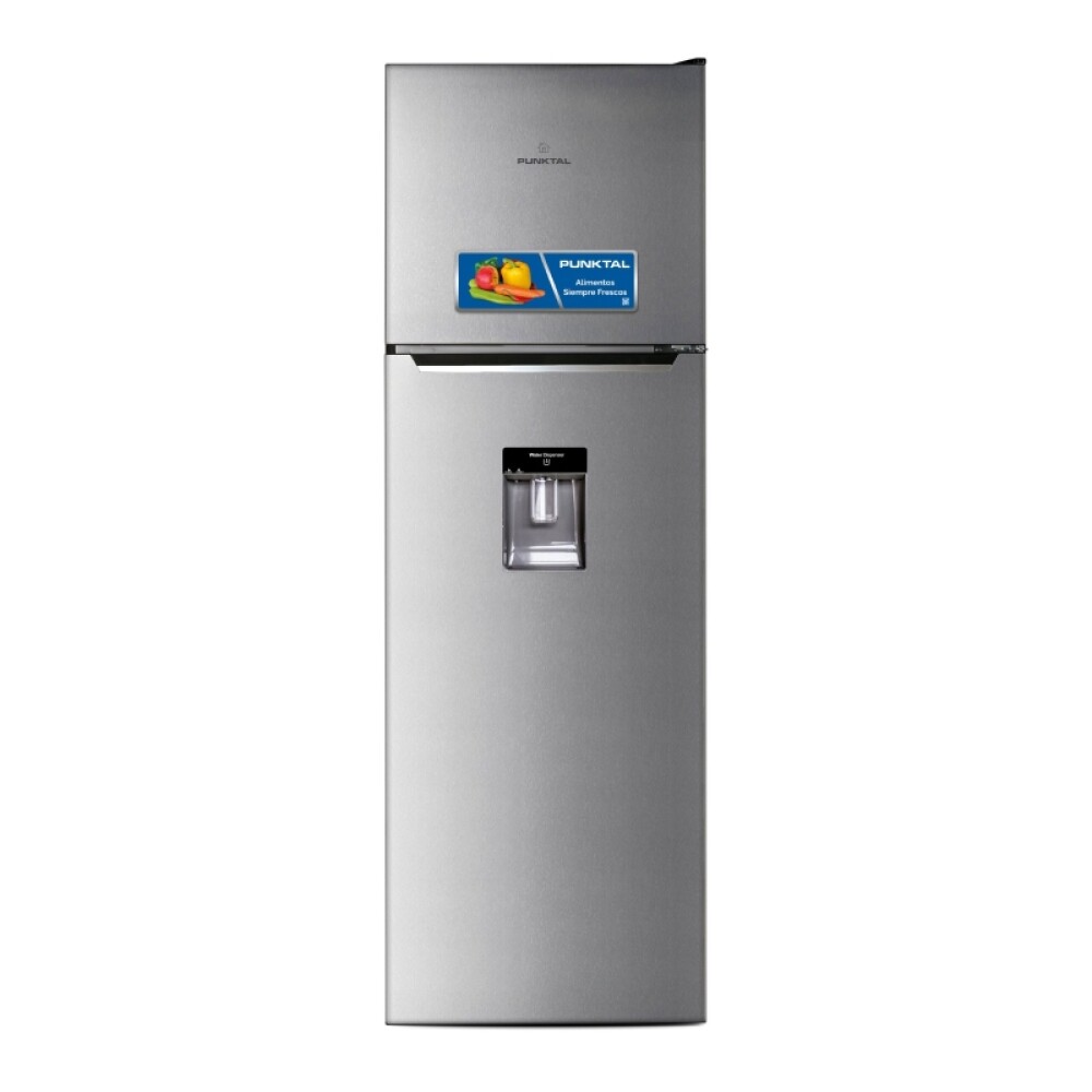 REFRIGERADOR FRIO SECO 248L 2 PUERTAS INOX - DISPENSADOR acero inoxidable