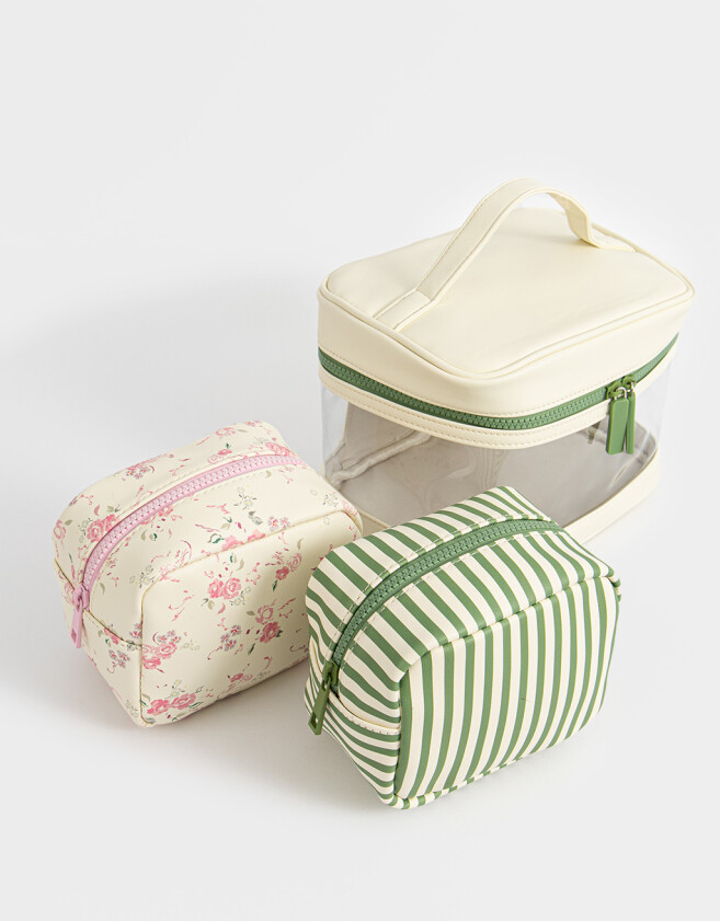 Porta Cosméticos Set De Portacosméticos Crudo - Blanco Crudo