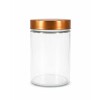 Frasco tapa color bronce 1 L 11x11x18 cm Frasco tapa color bronce 1 L 11x11x18 cm