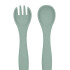 Set x2 cubiertos silicona KIKKABOO verde