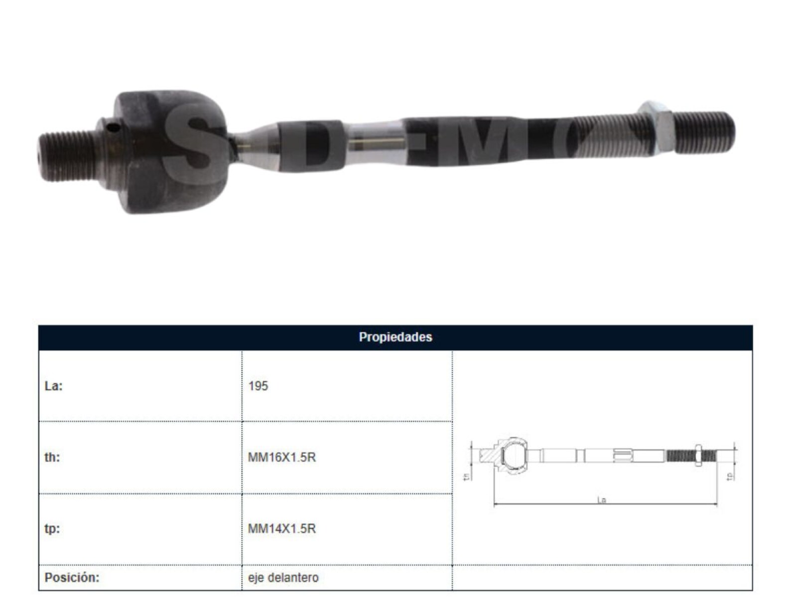 Mate Hyundai Accent 07-12 Der/Izq 