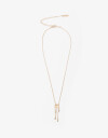 Cadena Corta con Dije Strass Collar Weather Con Cubic Zirconia - Dorado