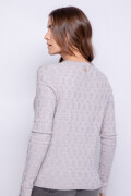 CARDIGAN ABEL Gris Claro Melange