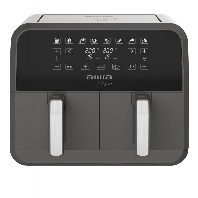 Freidora Digital sin Aceite Dos Canastos 8L | AIWA | AW-FT8003 Freidora Digital sin Aceite Dos Canastos 8L | AIWA | AW-FT8003