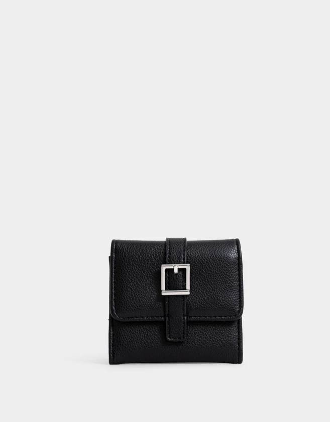 Billetera Billetera Con Hebilla - Negro