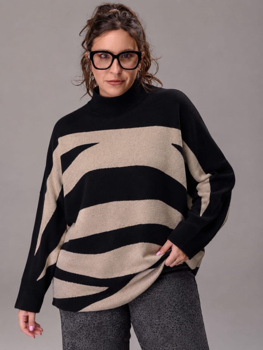 BUZO ZEBRA SOFT - NEGRO 