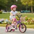 Bicicleta Infantil Yjtong Rod 12 Canasto Parrilla Rueditas Rosa 1