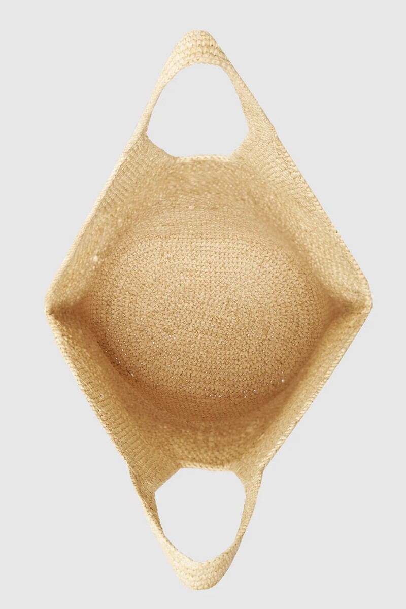BOLSO LEAH LOGO HOBO RAFIA Natural