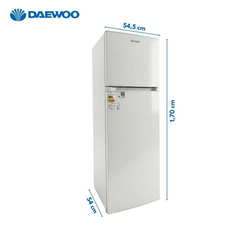 Heladera con freezer frio húmedo Daewoo 248Lts Color blanco