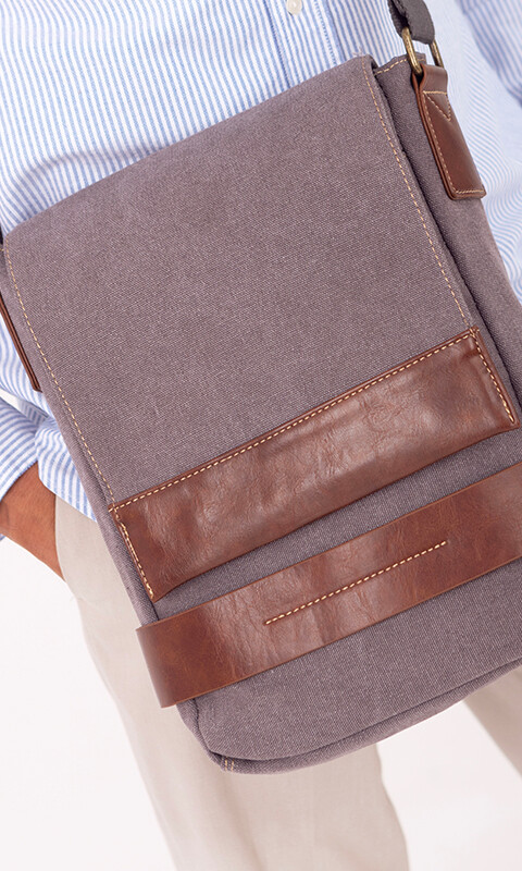 MATERA -MORRAL FUJI CANVAS GRIS