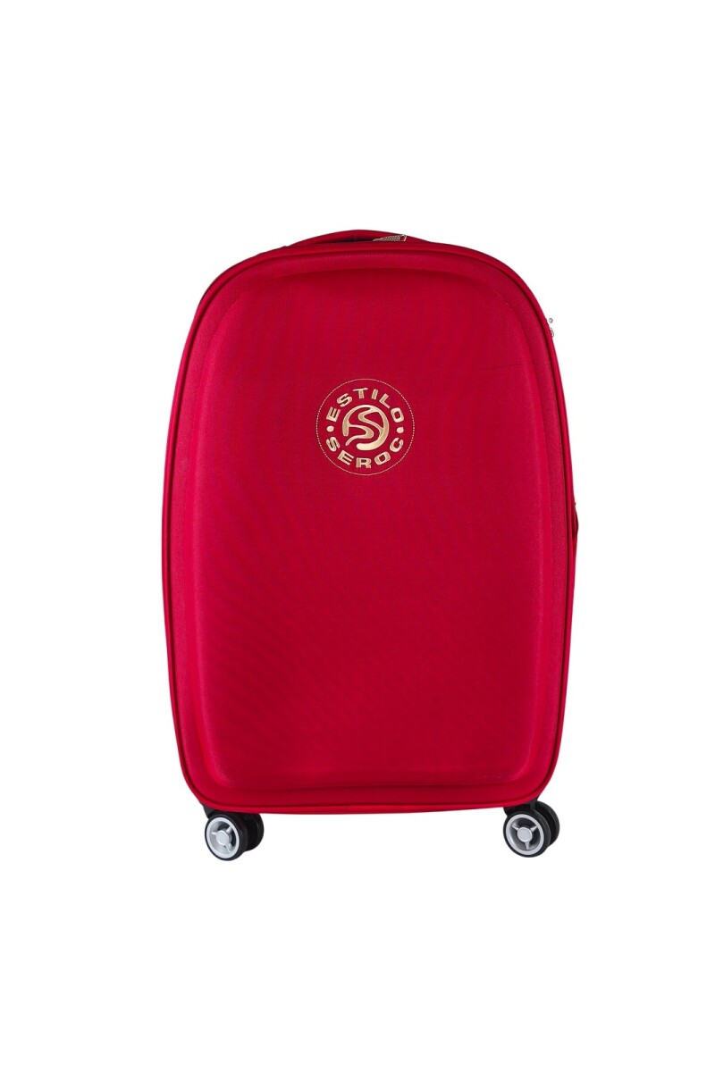 Valija 360 de tela Rojo