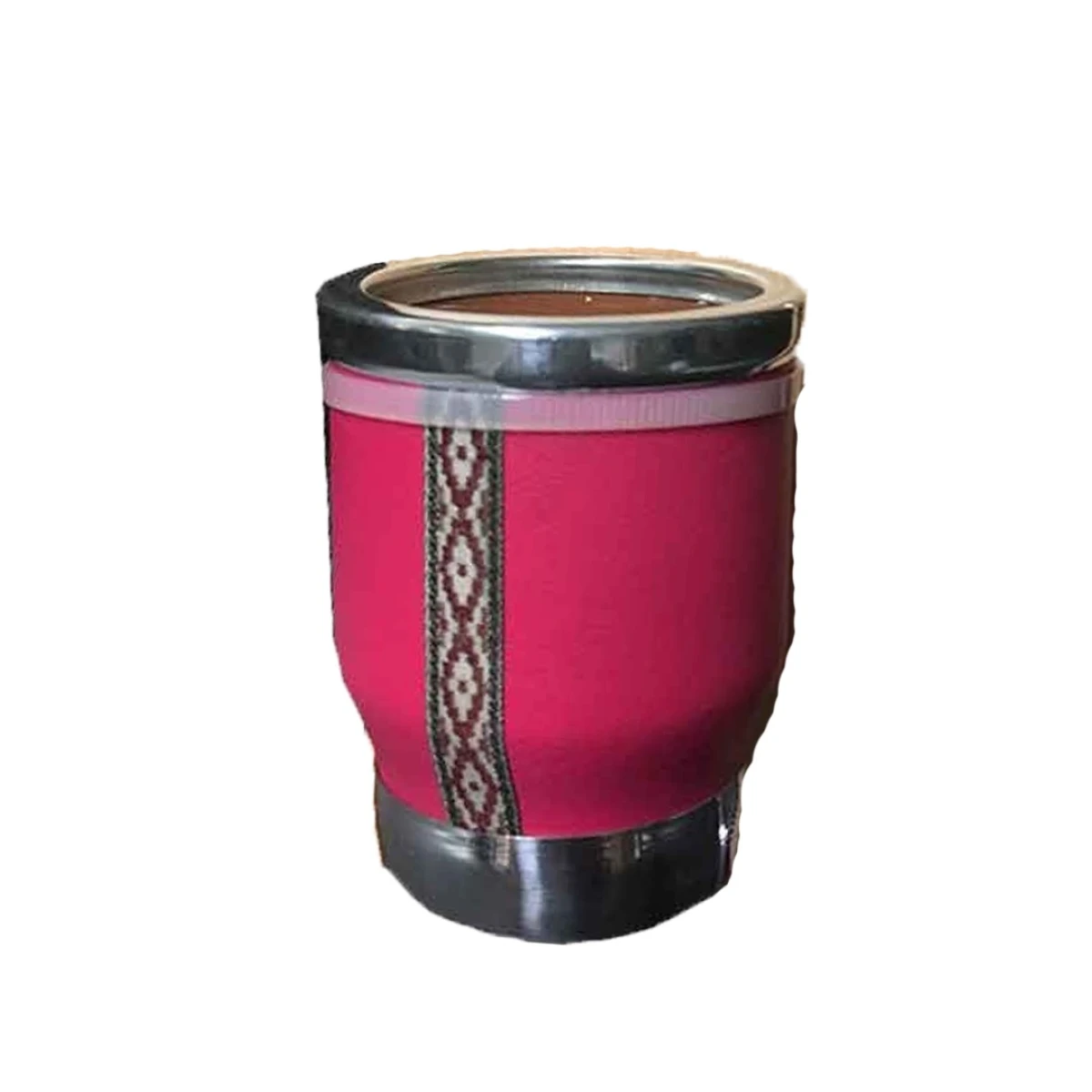 Mate de Ceramica Forrado en Cuerina 