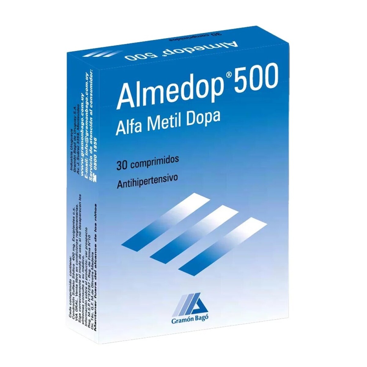 Almedop 500 Mg 30 Comprimidos 