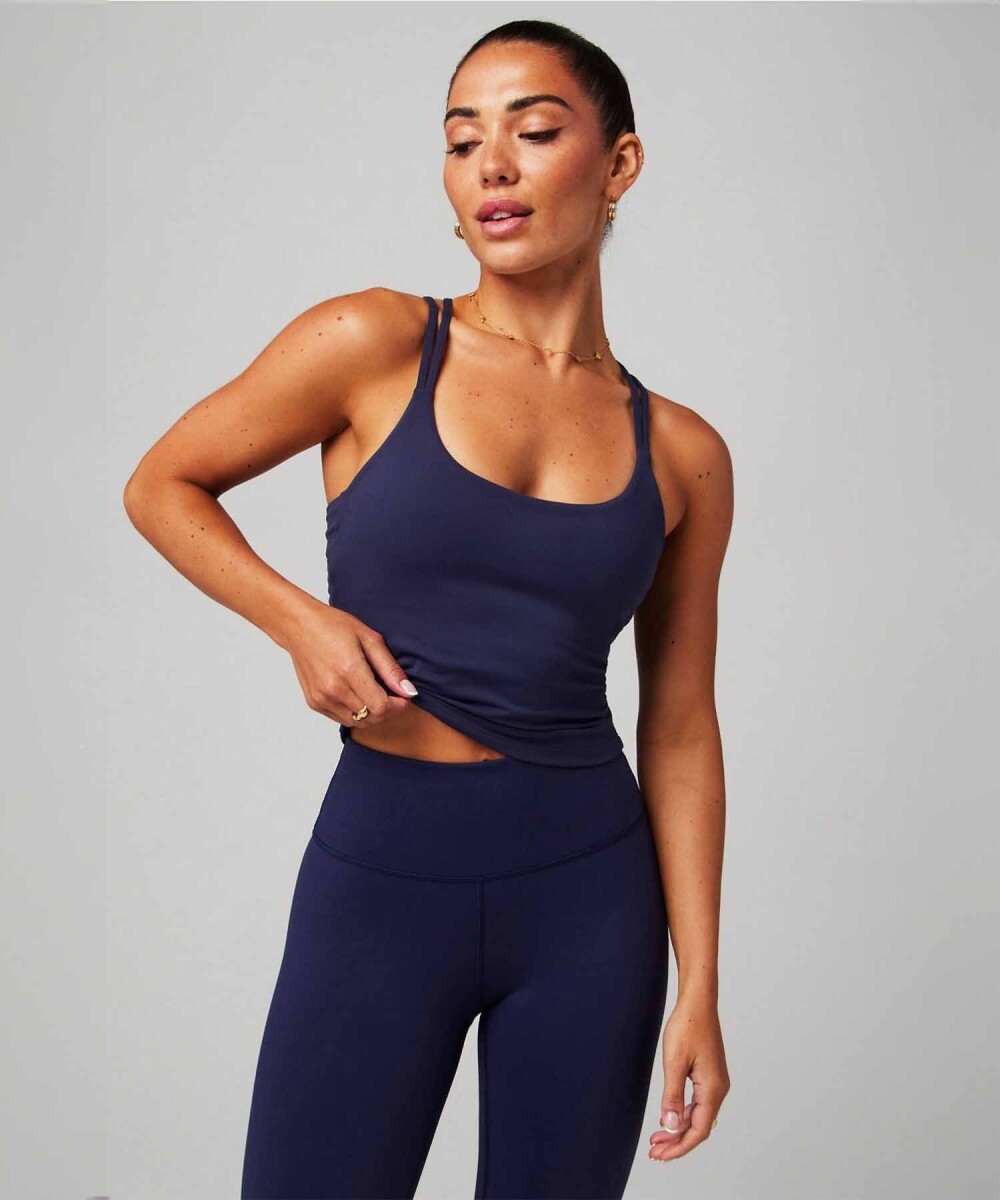 Top Con Sujetador Principal Built-In Bra Mujer - Deep Navy 