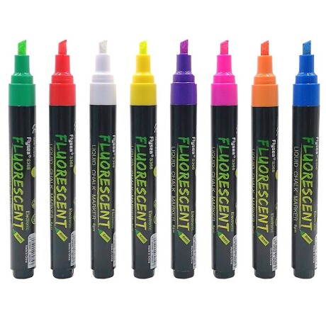 Pack x8 Marcadores Fluorescentes Tiza Liquida Pack x8 Marcadores Fluorescentes Tiza Liquida
