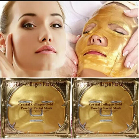 Mascarilla facial con biocolágeno dorado antienvejecimiento Mascarilla Facial Con Biocolágeno Dorado Antienvejecimiento