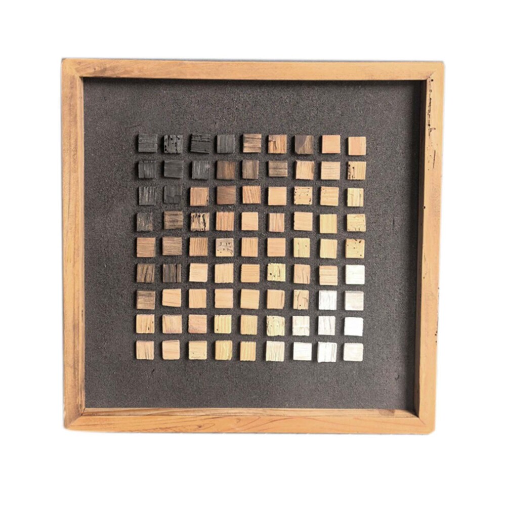 CUADRO MADERA MARRON FE8107
