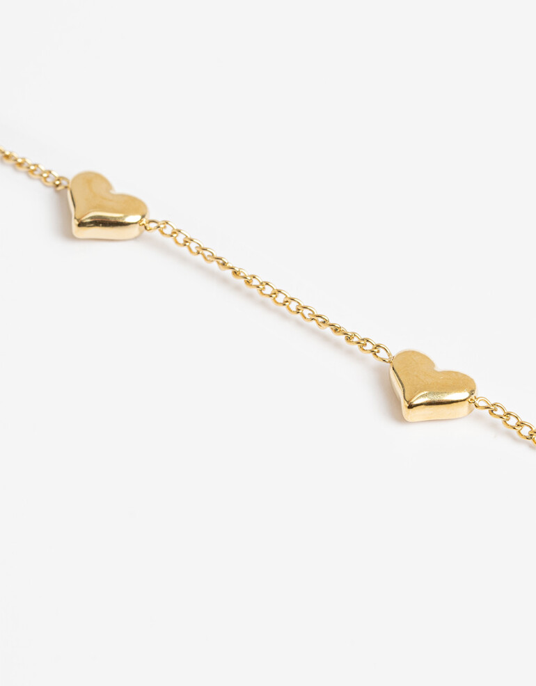 Pulseras Flexibles Metal Pulsera De Acero - Dorado