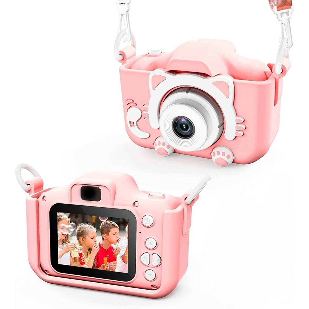 Cámara De Fotos Infantil Con Pantalla 2' Fácil De Usar - Variante Color Rosa 
