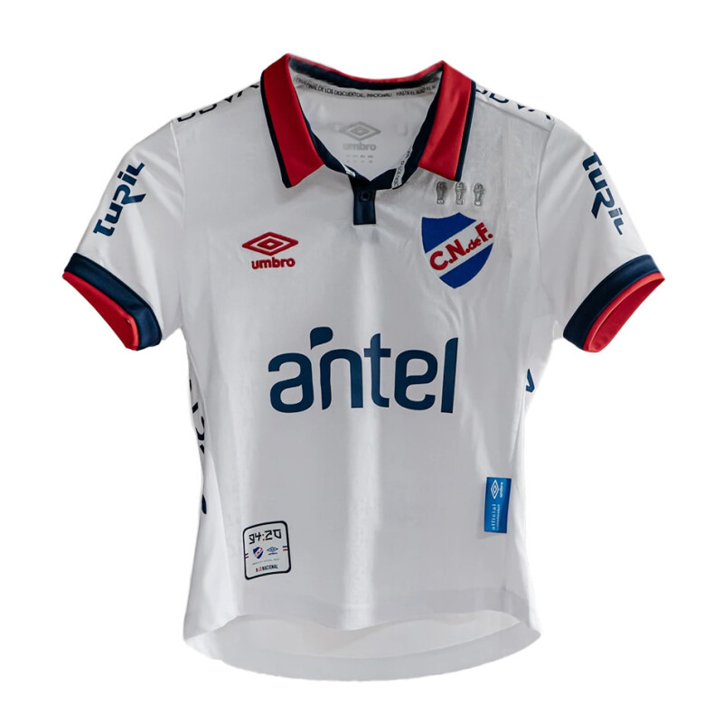 Camiseta Infantil Umbro Nacional Home 2024 Blanco - Rojo - Azul