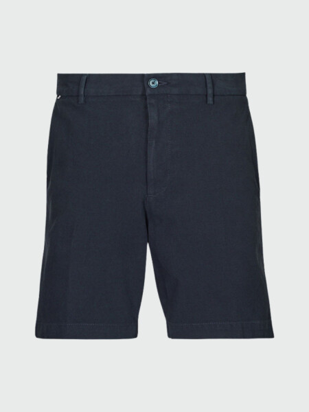 BOSS - Bermudas corte regular de algodón elástico, KANE Azul Oscuro